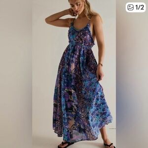 NWT Free People Moondive Maxi Dress